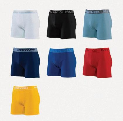 Imagem de Kit 2 Cuecas Boxer Marxan Algodão Liso P M G GG