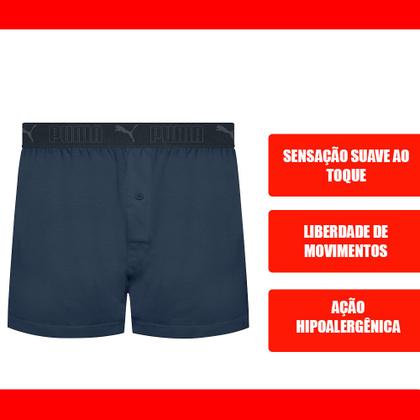 Imagem de Kit 2 Cuecas Samba Canção Masculina Adulto Com Cós Elástico E Abertura