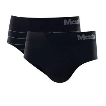 Imagem de Kit 2 Cuecas slip microfibra sem costura Mash Ref:711.03