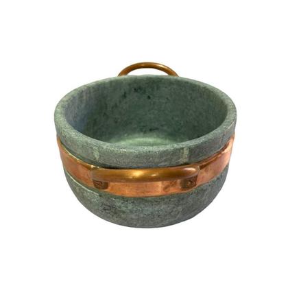 Imagem de Kit 2 Cumbucas AF1002X2INDSJ para Caldo e Sopa Pedra-Sabao Uso em Forno e Fogao a Lenha Cinza