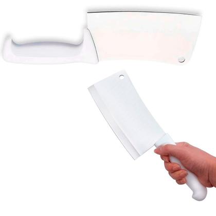 Imagem de Kit 2 Cutelo Profissional Machadinha de Aço Inox para Corte de Carne Faca Cozinha Lâmina Ultra Afiada