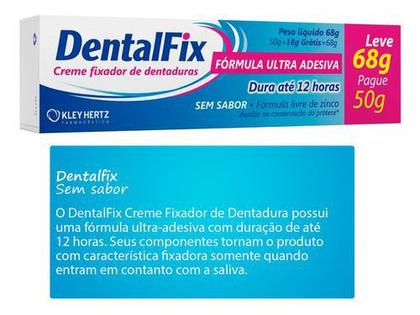 Imagem de KIT 2 Dentalfix Creme Fixador De Dentaduras 68g = corega