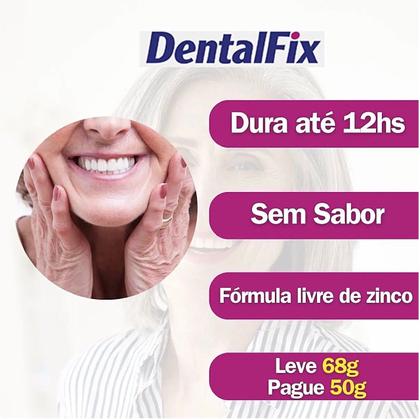 Imagem de Kit 2 Dentalfix Creme Fixador De Dentaduras 68g.