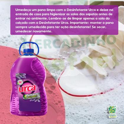 Imagem de Kit 2 Desinfetante Urca 5 Litros Lavanda Antibac Limpeza