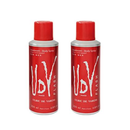 Imagem de Kit 2 Desodorantes Body Spray Udv Flash 200 Ml