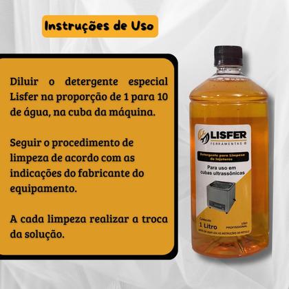 Imagem de Kit 2 Detergentes Para Máquina Limpeza De Bico 1l Lisfer