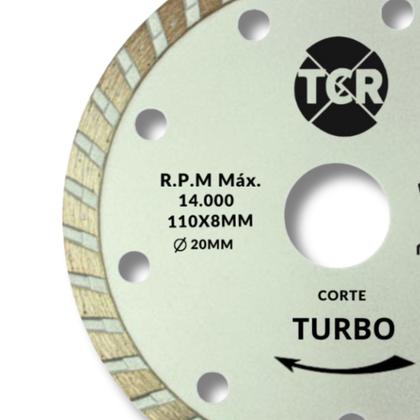 Imagem de kit 2 Disco Para Makita De Corte Diamantado Turbo 110x20 mm