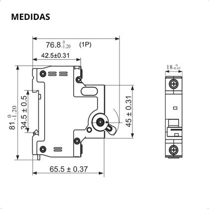 Imagem de Kit 2 Disjuntor Monopolar DIN 50A 3kA Curva C Tramontina