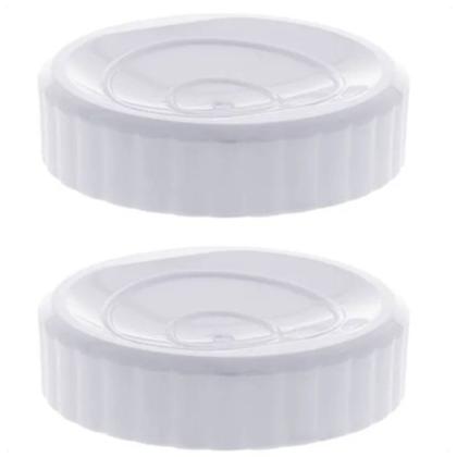 Imagem de Kit 2 Dispenser Saboneteira Canelatta 11Cm Branco