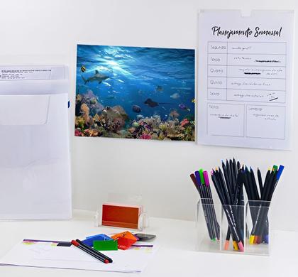 Imagem de Kit 2 Display Maxcril Acrílico Expositor Recado A4 Parede - 10090013