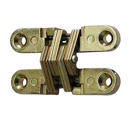 Imagem de Kit 2 Dobradiça Invisível 70Mm Cruz Para Portas Interna