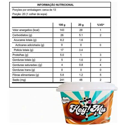 Imagem de Kit 2 Doce de Leite 250g Zero Açúcar Fit Exercício Funcional - Hey! Mu
