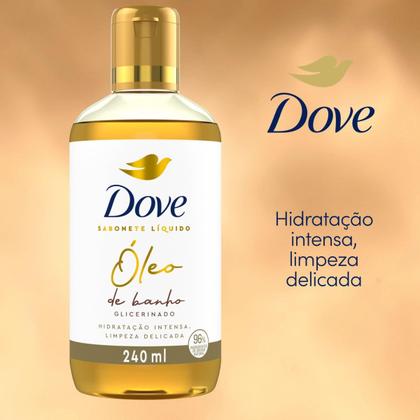 Imagem de Kit 2 Dove Óleo de Banho Glicerinado Corpo e Rosto 240ml