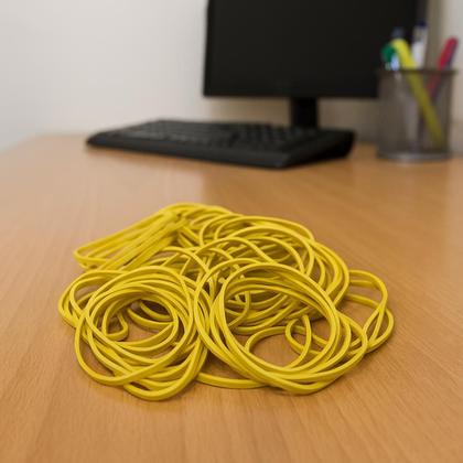 Imagem de Kit 2 Elástico Para Amarrar Dinheiro 200G Fino Pacote 240 Unidades