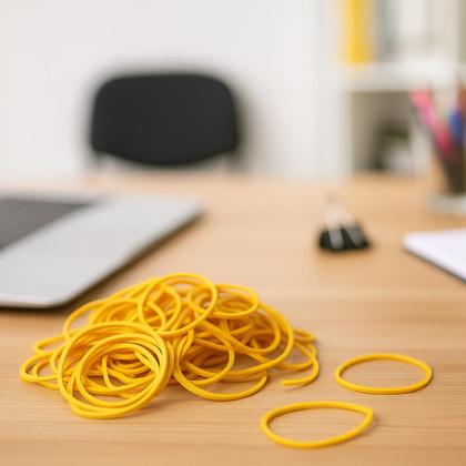 Imagem de Kit 2 Elástico Para Amarrar Dinheiro 200G Fino Pacote 240 Unidades