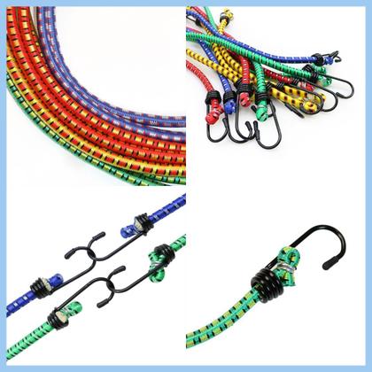 Imagem de Kit 2 Elásticos Extensores Fino P/ Bagagem Moto/bicicleta