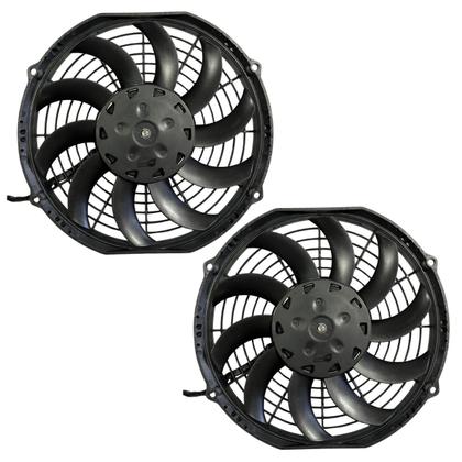 Imagem de Kit 2 Eletroventilador 10 Polegadas 24v Aspirante Imobras