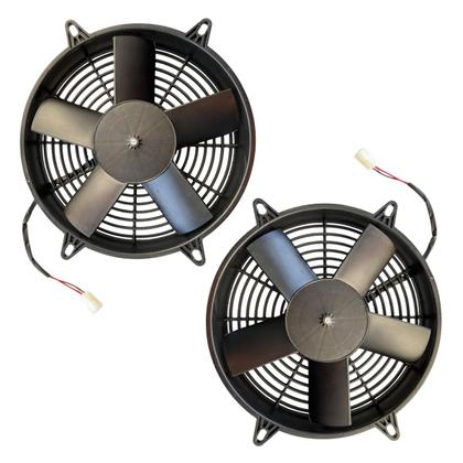 Imagem de Kit 2 Eletroventilador 11 Polegadas 12v Aspirante Imobras