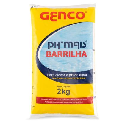 Imagem de Kit 2 Elevador De Ph + Granulado Genco Barrilha 2kg