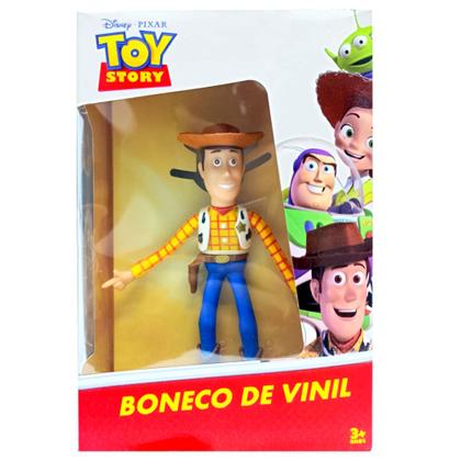 Imagem de Kit 2 em 1 Bonecos Toy Story Woody e Buzz Lightyear de Vinil Articulado 18cm Orignal