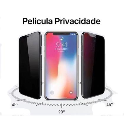 Imagem de Kit 2 EM 1: Película Cerâmica Fosca Flexível + Película Cerâmica Fosca Privacidade P/ IPHONE 12PRO