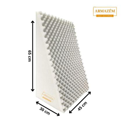 Imagem de Kit 2 Encosto Ortopédico P/Lombar Coluna Triangular Alivio da Dor