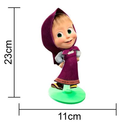 Imagem de Kit 2 Enfeite Centro Mesa Decoração Festa Masha e o Urso