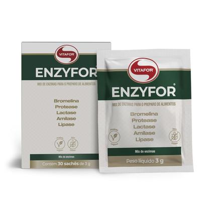 Imagem de Kit 2 Enzyfor Enzimas Digestivas Vitafor 30 Sachês