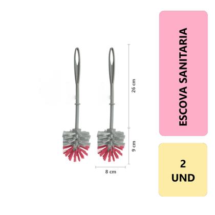 Imagem de Kit 2 - Escova Escovinha Sanitária Lava Sanitário "Sem o Pote"