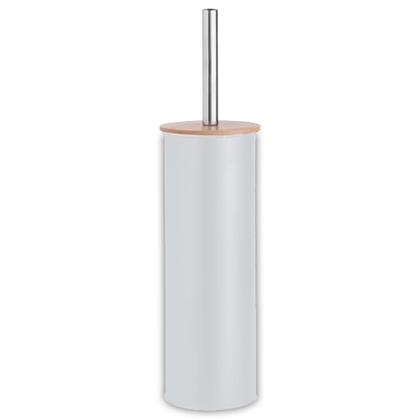 Imagem de Kit 2 Escova Sanitária c/ Tampa de Bambu e Suporte Soft