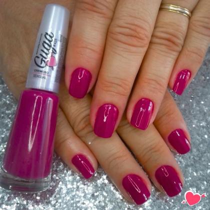 Imagem de Kit 2 Esmalte para Unhas Cremoso Cor Sensual Vinho 425 8ml Guga