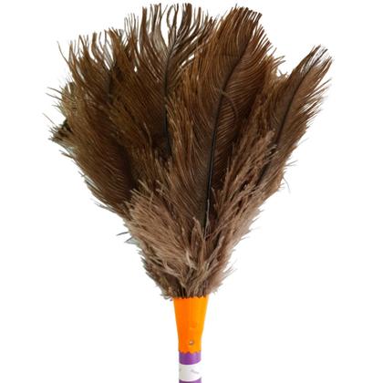 Imagem de Kit 2 Espanador De Pó 30 Cm Penas De Avestruz Tira Poeira