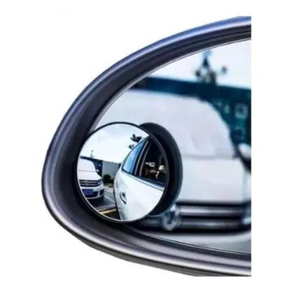 Imagem de Kit 2 Espelho Convexo Maior Campo De Visão Sem Ponto Cego