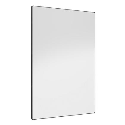 Imagem de Kit 2 Espelhos Decorativos Retangular Liss 90x60cm Moldura em Aço Preto - Desk Design