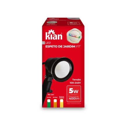 Imagem de Kit 2 espeto led de jardim 5w 3000k - kian