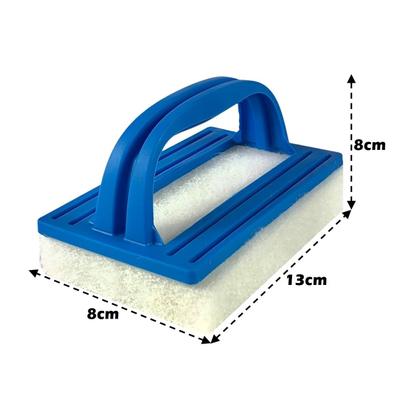 Imagem de Kit 2 Esponja Limpa Borda De Piscina Com Cabo Pegador Passe Limp - Netuno