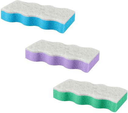 Imagem de Kit 2 Esponja Para Banho Dupla Face Anatômica Com Cordinha