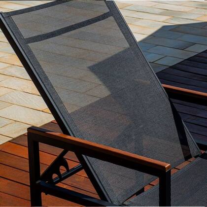 Imagem de Kit 2 Espreguiçadeiras Piscina Amélia Aluminio Tela + Guarda Sol de Praia - NossaKasa