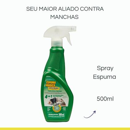 Imagem de Kit 2 Espuma Mágica Limpador Spray Carro Sofá Proauto 500ml