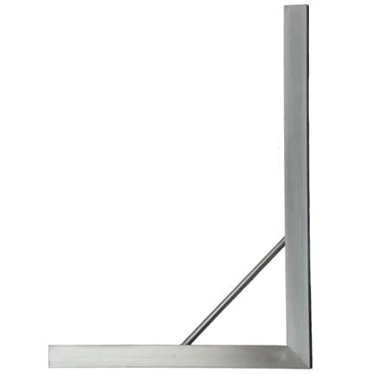 Imagem de Kit 2 Esquadro Alumínio 0,80 X 0,60cm P/ Pedreiro Construção