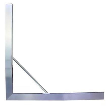 Imagem de Kit 2 Esquadro Alumínio 0,80 X 0,60cm P/ Pedreiro Construção