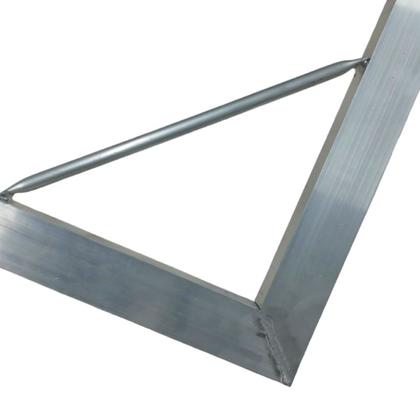 Imagem de Kit 2 Esquadro Alumínio 0,80 X 0,60cm P/ Pedreiro Construção