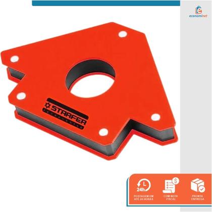 Imagem de Kit 2 Esquadro Magnético Triangular 22kg 4 Polegadas Soldador