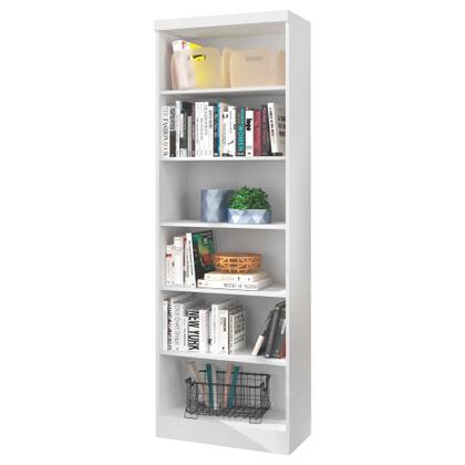 Imagem de Kit 2 Estantes Livreiro 5 Prateleiras Linus Branco - Qmovi