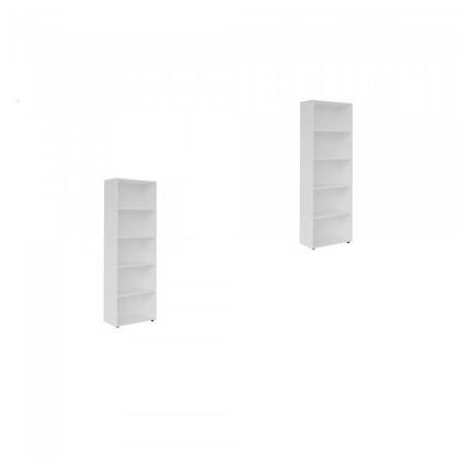 Imagem de Kit 2 Estantes para Livros 5 Prateleiras 180cmx120cm Multy