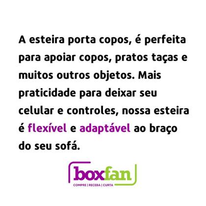 Imagem de Kit 2 Esteiras para Braço de Sofá Porta Copos em Madeira MDF