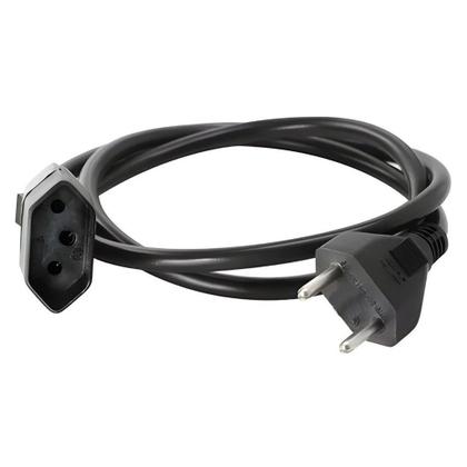 Imagem de Kit 2 Extensão Elétrica Prolongador Extensor de Cabo 2 Metros Bivolt 110v e 220v