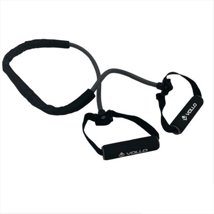 Imagem de Kit 2 Extensor Elástico Para Exercícios Com Pegador Nível Forte VP1065 Vollo Sports