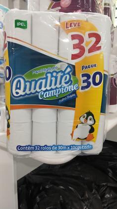 Imagem de KIT 2 Fardos De Papel Higiênico Com 32 Rolos Com 30mt, 64 rolos