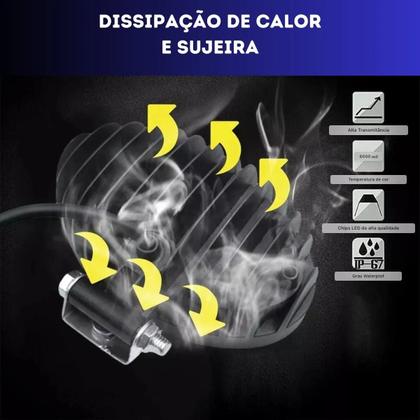 Imagem de Kit 2 Farol Led Oval 144w 12v 24v Linha Pesada Caminhão Trator Colheitadeira 